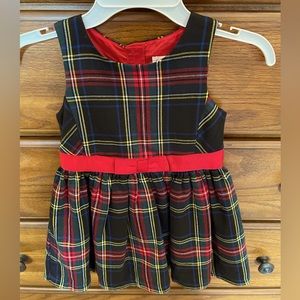 Cat & Jack Christmas plaid dress 3T